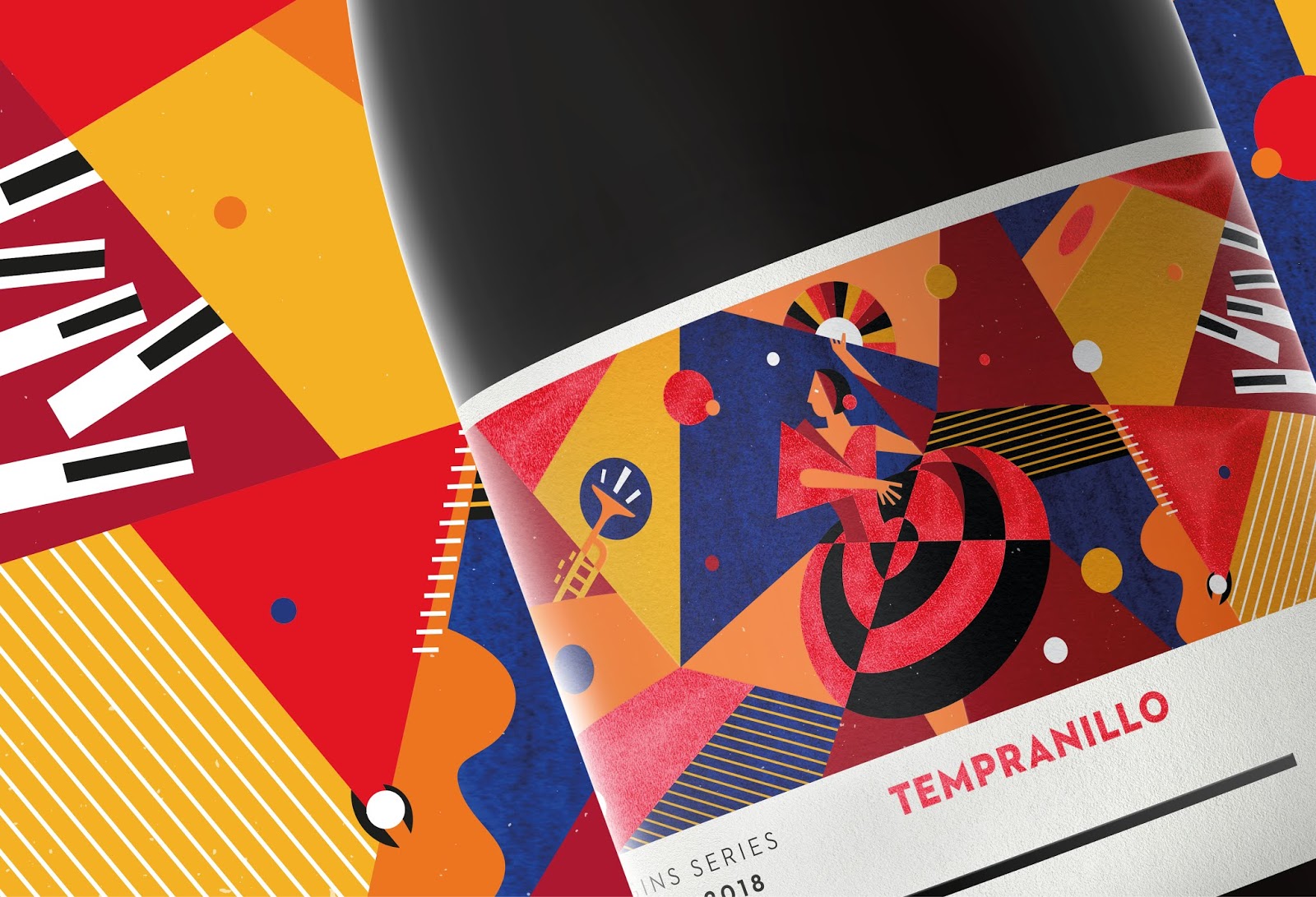 葡萄酒包裝設(shè)計采用時尚插畫風格(圖2) 葡萄酒包裝設(shè)計采用時尚插畫風格(圖2)