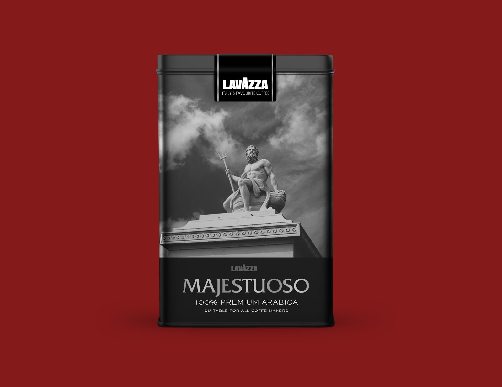 咖啡罐包裝設計簡約精致(圖1)