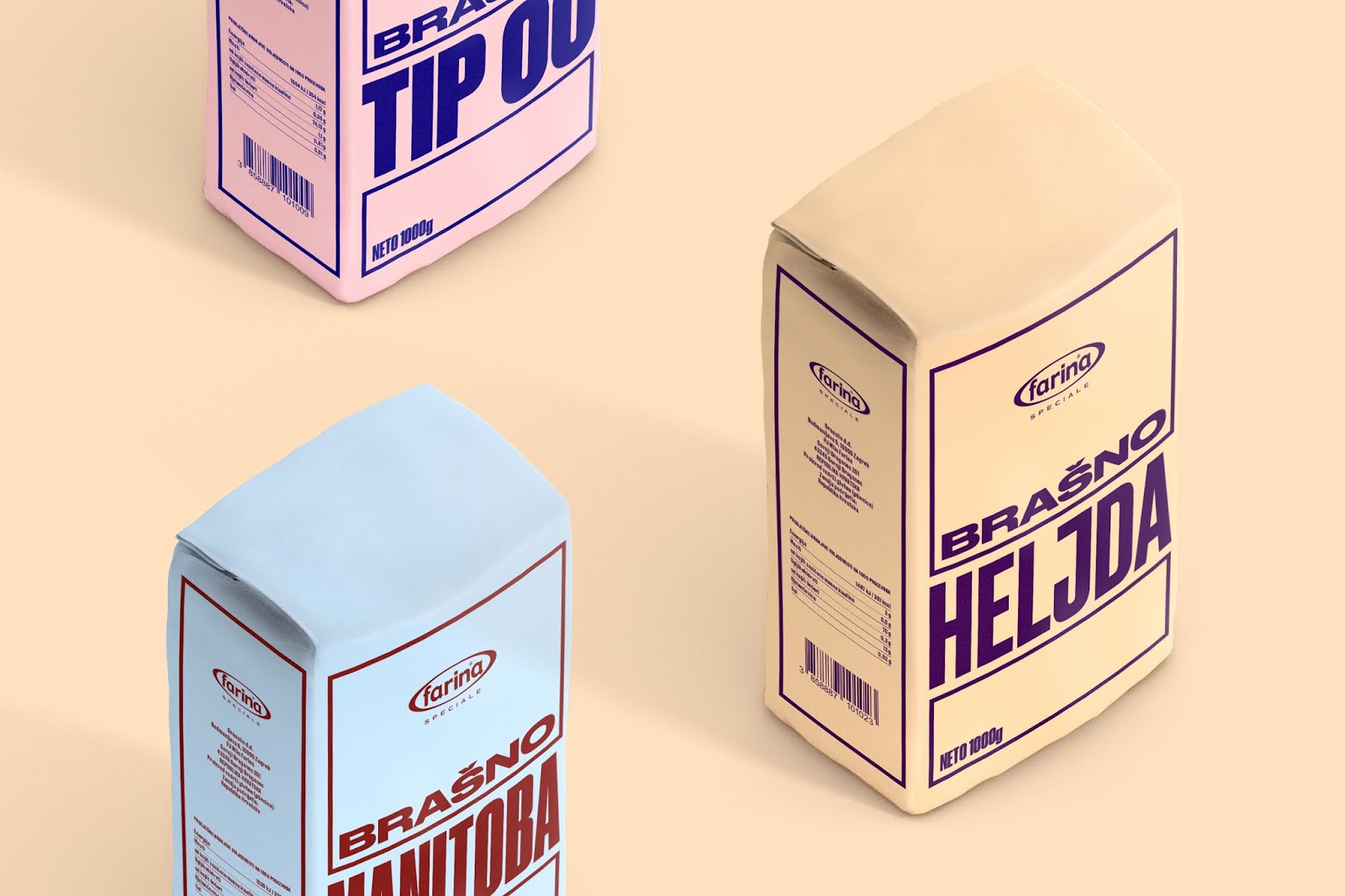 廊坊面粉包裝設(shè)計純文字沖擊力強(圖4)