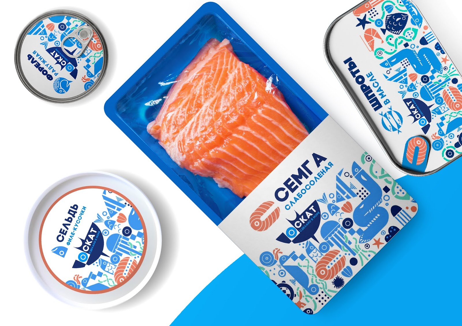 海鮮魚類罐頭包裝設(shè)計(圖2)