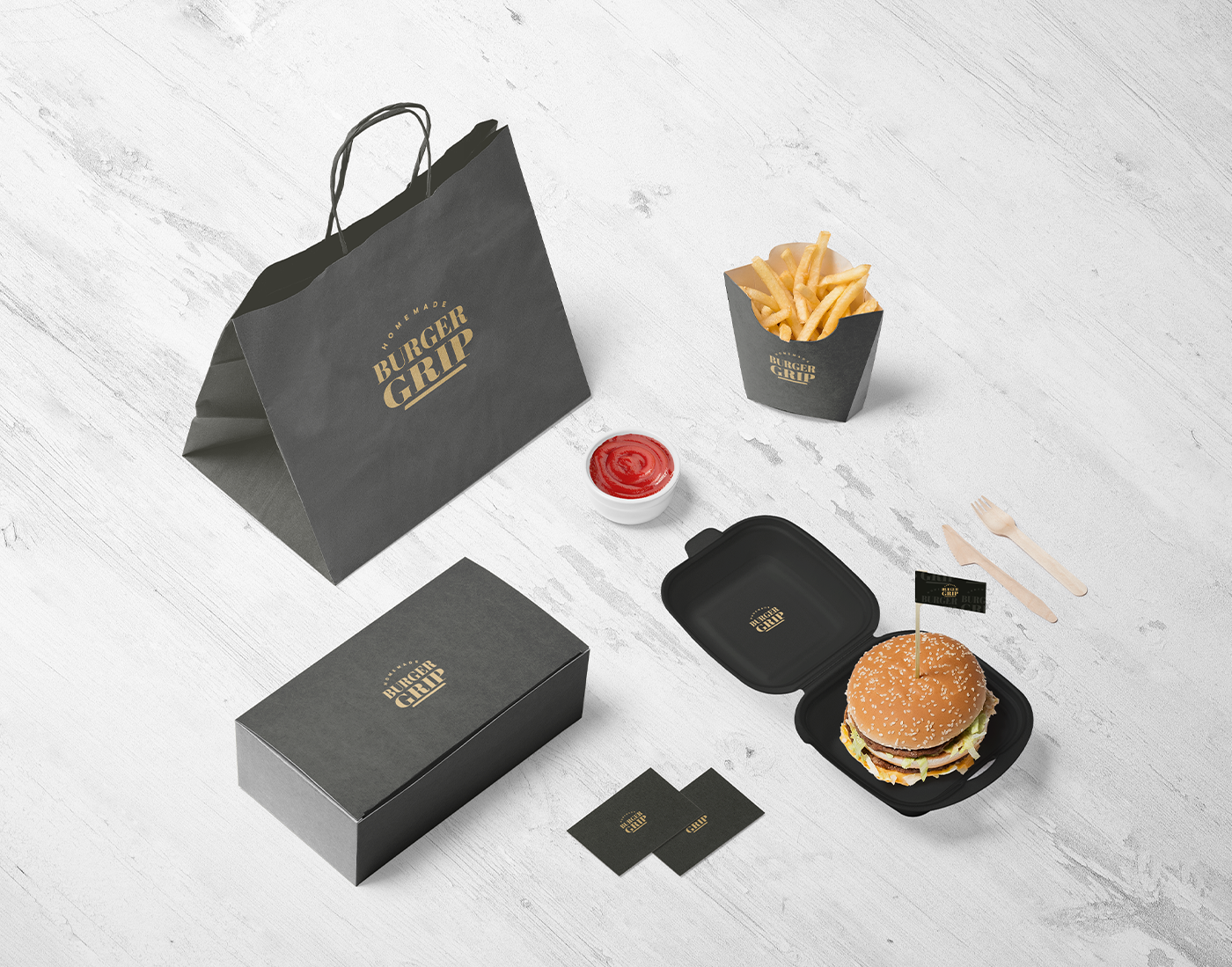 簡(jiǎn)約快餐食品包裝設(shè)計(jì)(圖2)