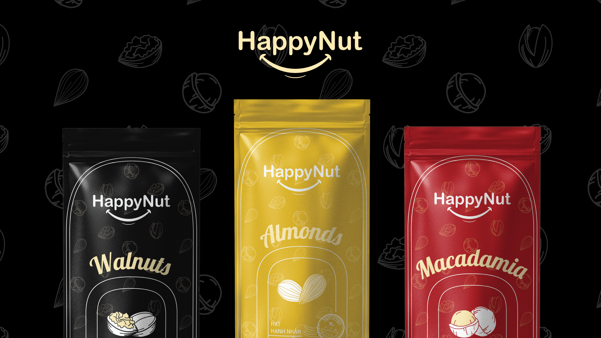 堅(jiān)果食品包裝袋該怎么設(shè)計(jì)(圖1) 堅(jiān)果食品包裝袋該怎么設(shè)計(jì)(圖1)