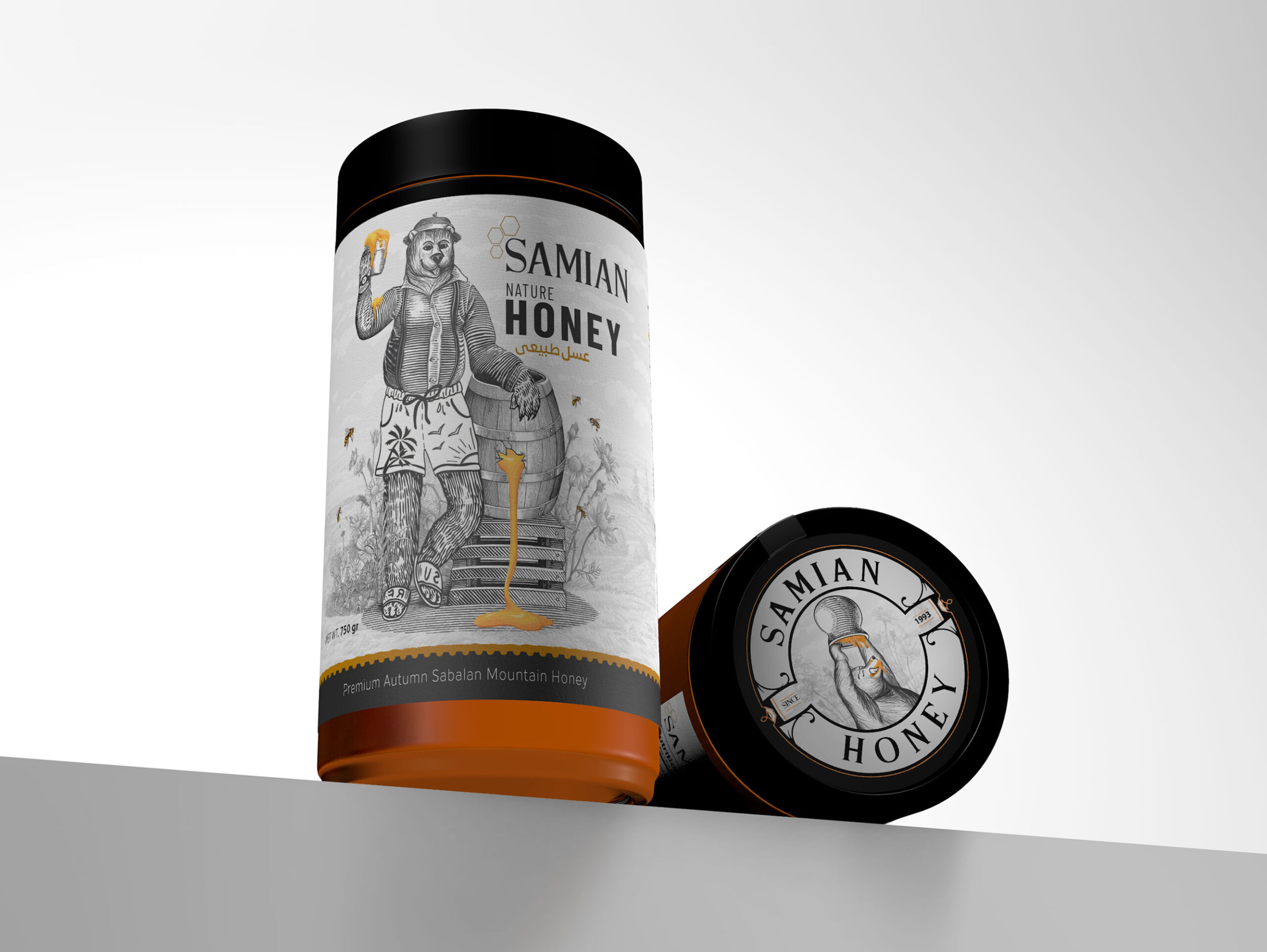 鉛筆素描畫(huà)的蜂蜜包裝設(shè)計(jì)與眾不同(圖3)