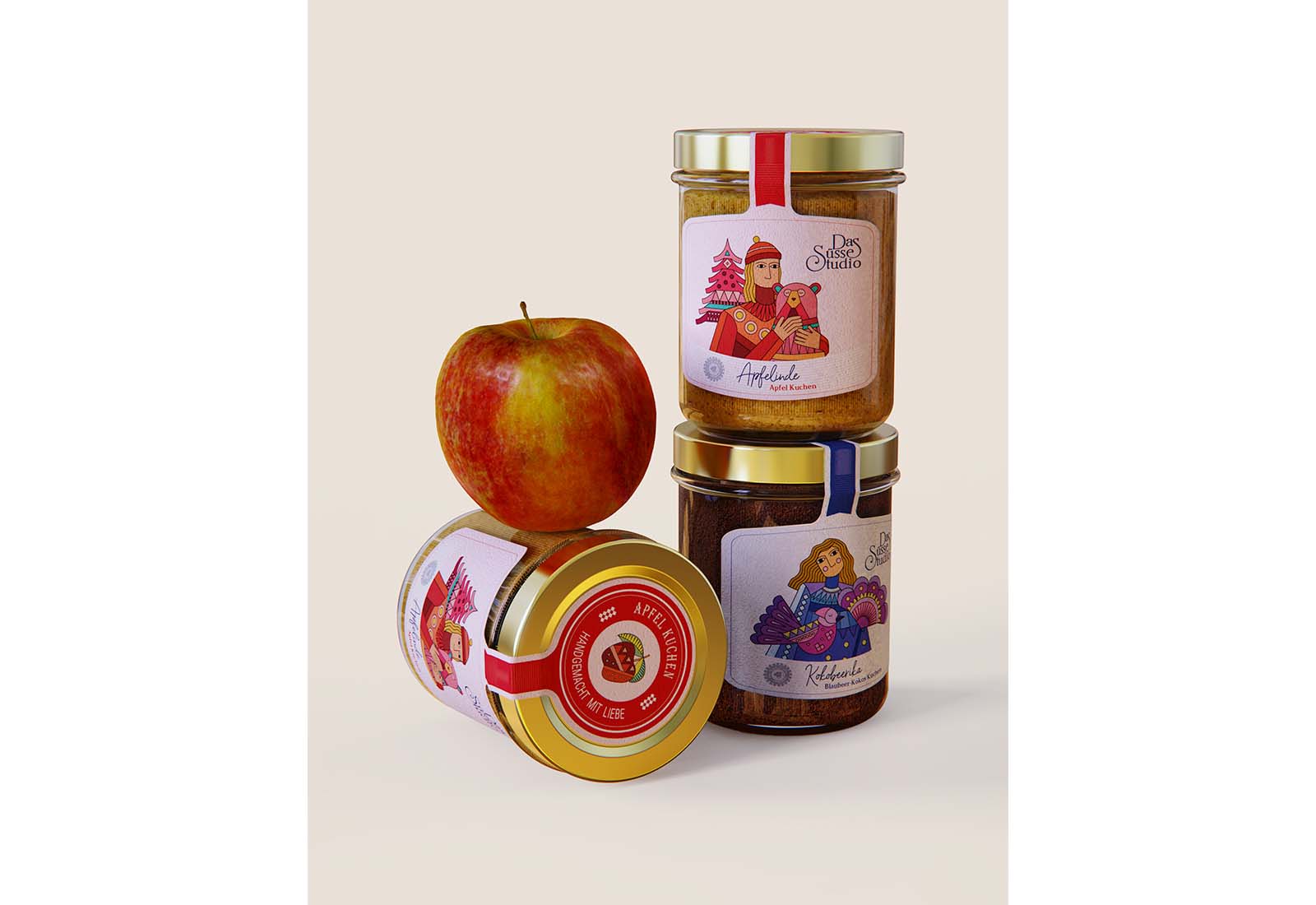 玻璃瓶中的蛋糕創(chuàng)意包裝設(shè)計(jì)(圖3)