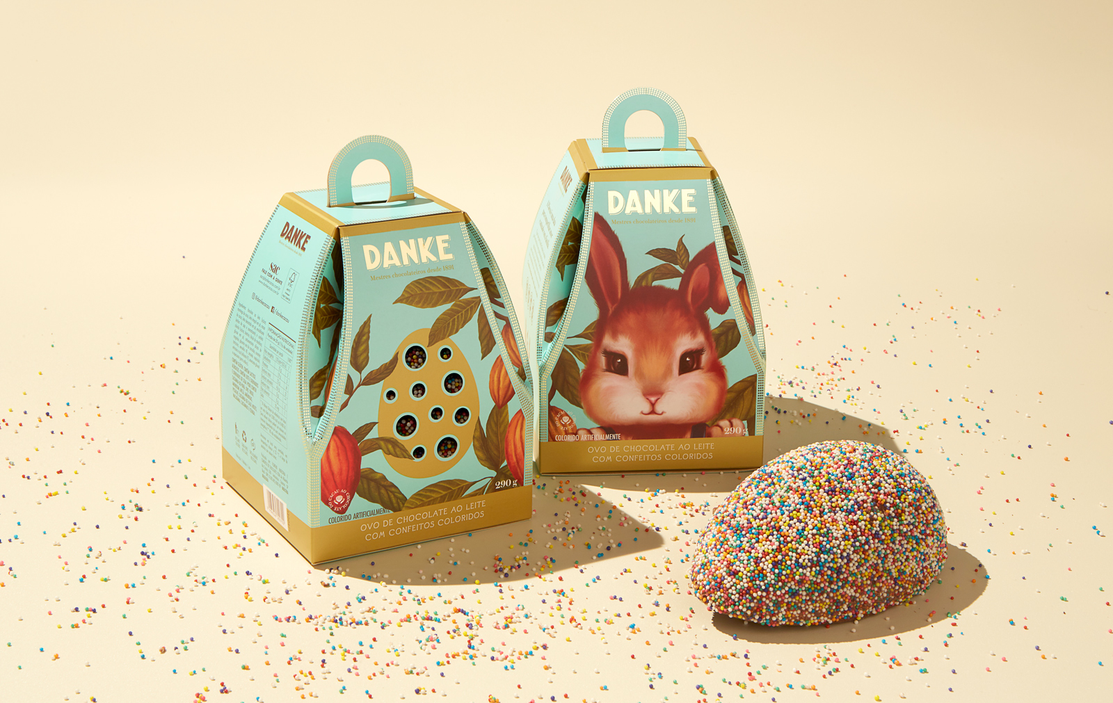 Danke巧克力產(chǎn)品插畫風格包裝設計欣賞(圖3)