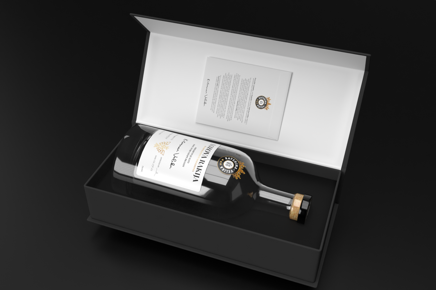 Katerina Velika rakija優(yōu)質(zhì)酒包裝這樣設(shè)計(圖3)