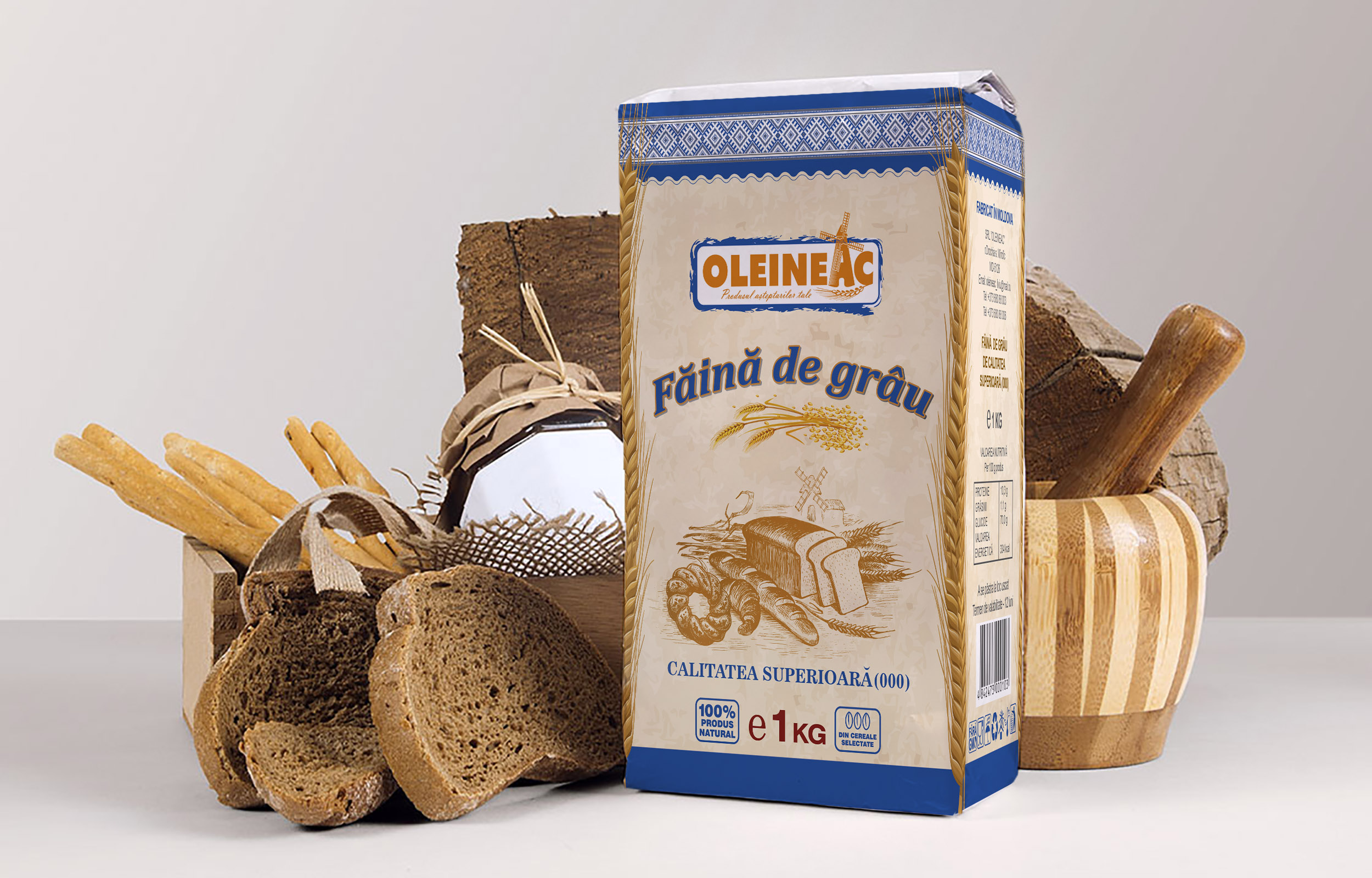 通過插圖傳達(dá)信息的面粉包裝設(shè)計(jì)(圖1)