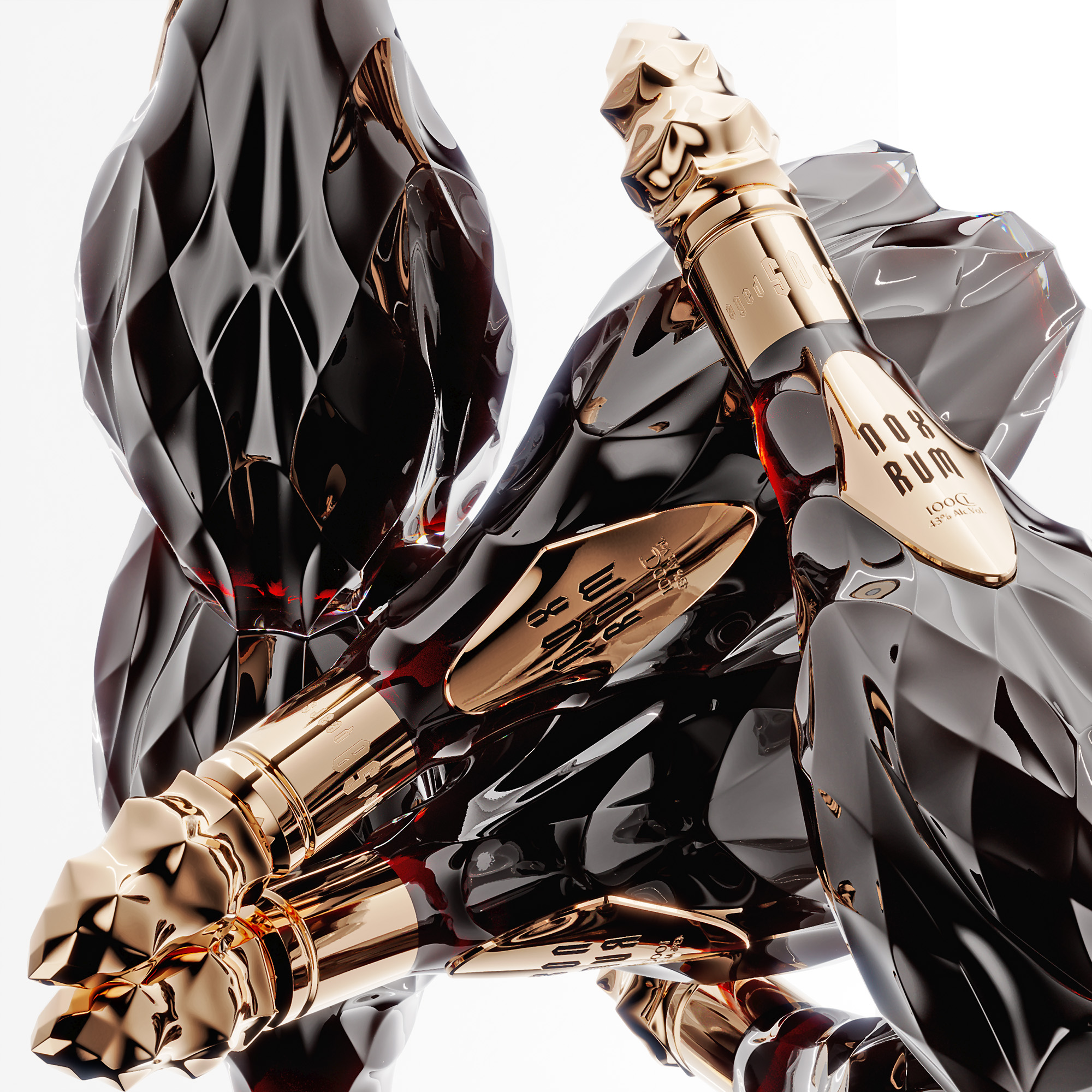 NOX RUM朗姆酒這樣設(shè)計簡約奢華(圖4)