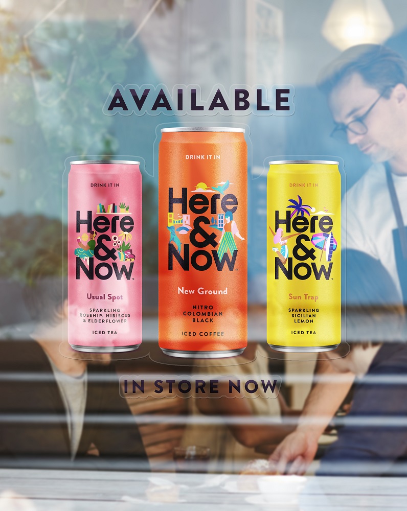 Here&Now系列冰茶和咖啡飲品創(chuàng)意包裝(圖1)