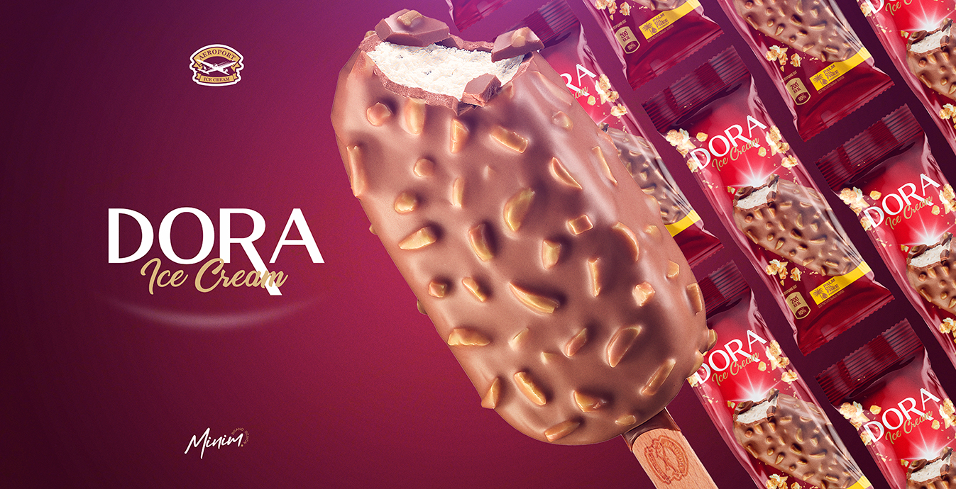 Dora 冰淇淋包裝這樣設計更好激發(fā)顧客的食欲(圖2) Dora 冰淇淋包裝這樣設計更好激發(fā)顧客的食欲(圖2)