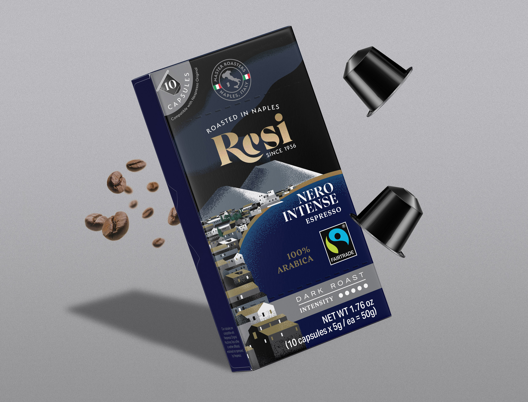 具有奢華感的RESI咖啡包裝設(shè)計(圖5)