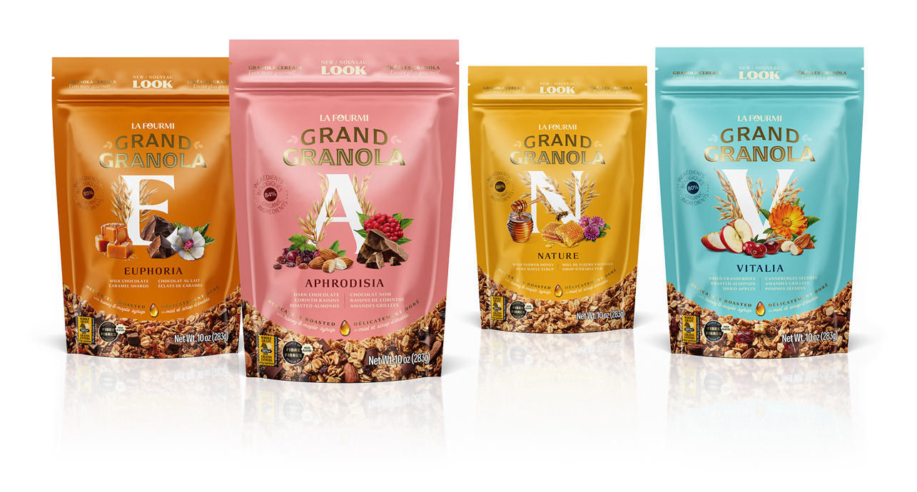 Grand Granola 麥片系列產(chǎn)品包裝設(shè)計(jì)(圖1) Grand Granola 麥片系列產(chǎn)品包裝設(shè)計(jì)(圖1)