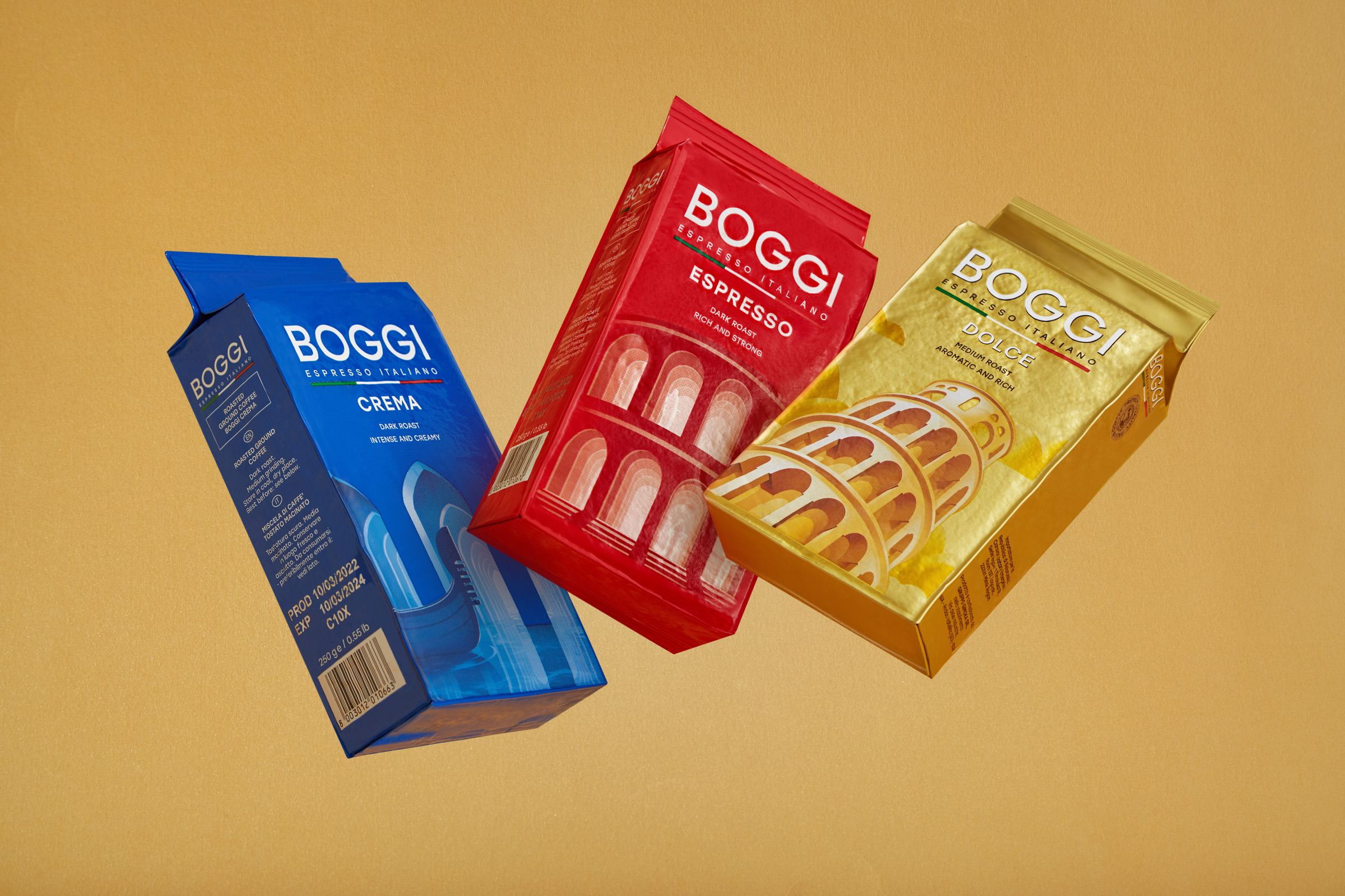 Boggi 意大利咖啡品牌包裝這樣設(shè)計(jì)(圖1)
