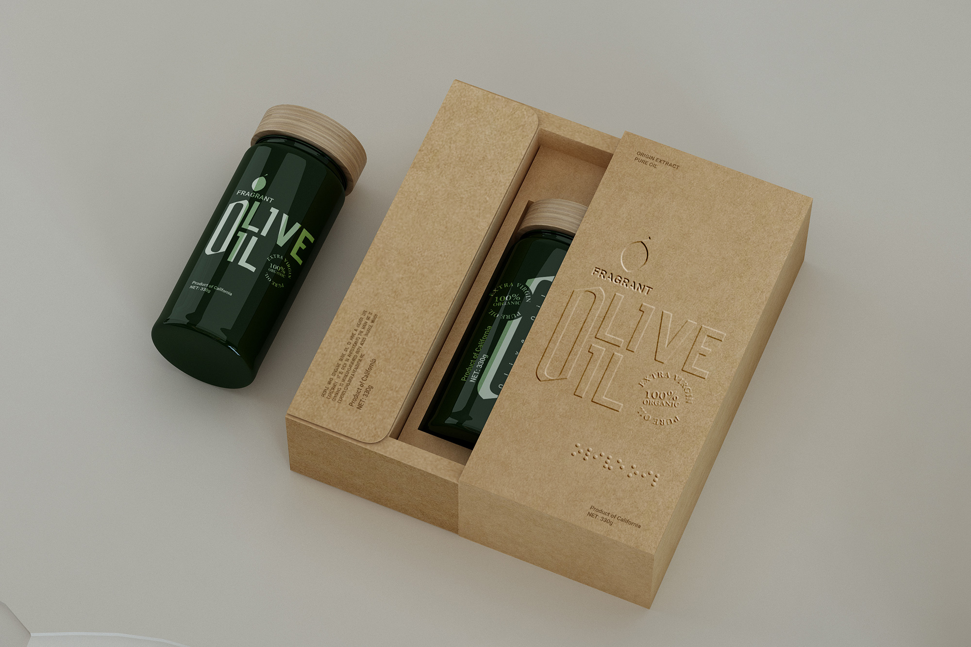 有機橄欖油包裝設計作品欣賞(圖2)