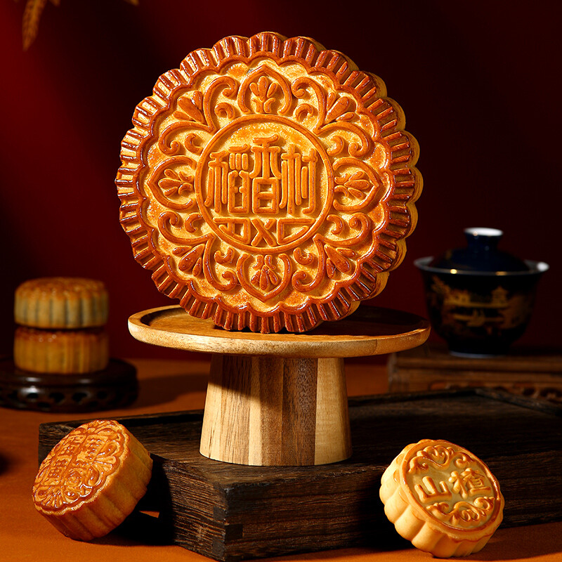 DXC 稻香村 中秋禮竹韻 廣式月餅 10餅8味 1.05kg 禮盒裝包裝禮盒產(chǎn)品包裝創(chuàng)意設(shè)計(jì)欣賞(圖3)