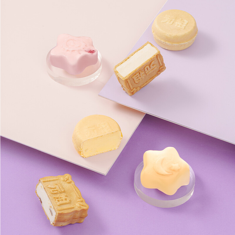 Ganso 元祖食品 冰淇淋雪月餅 18餅9味 1.14kg 禮盒裝包裝禮盒產(chǎn)品包裝創(chuàng)意設(shè)計(jì)欣賞(圖4)