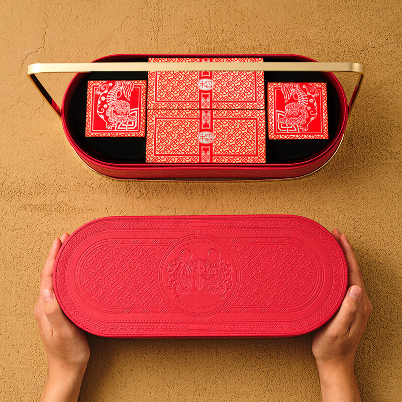 DXC 稻香村 稻田日記·春華 京式月餅禮盒 12餅4味 696g包裝禮盒產(chǎn)品包裝創(chuàng)意設(shè)計(jì)欣賞(圖2)