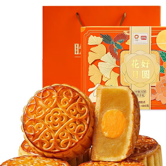 PANPAN FOODS 盼盼 花好月圓禮盒 水果多口味 480g 6枚裝包裝禮盒產(chǎn)品包裝創(chuàng)意設(shè)計(jì)欣賞(圖2)