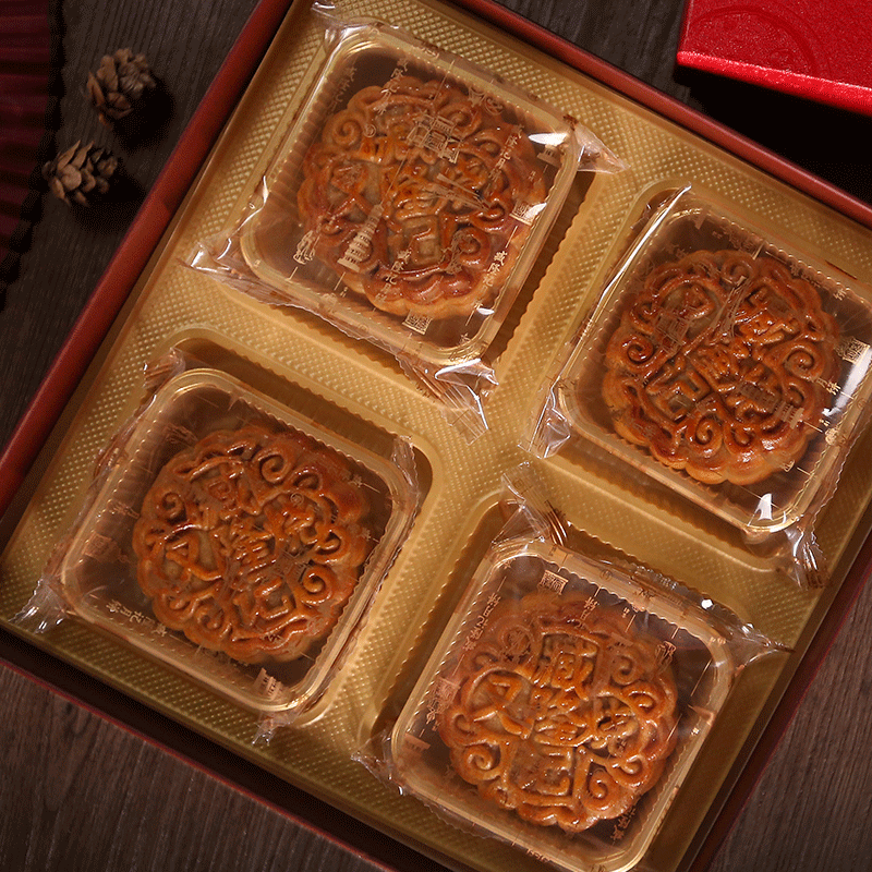 臧隆記 哈密瓜廣式月餅 500g 禮盒裝包裝禮盒產(chǎn)品包裝創(chuàng)意設(shè)計欣賞(圖4)