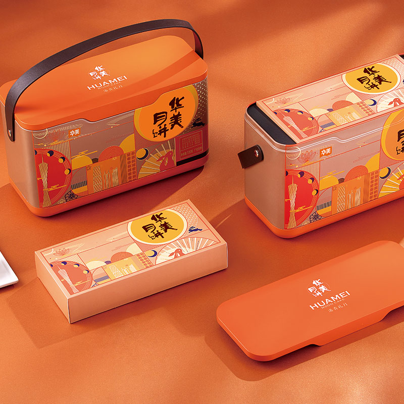 Huamei 華美 港香禮月 廣式月餅 9餅5味 720g 禮盒裝包裝禮盒產(chǎn)品包裝創(chuàng)意設(shè)計欣賞(圖3)