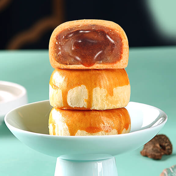 鮮品屋 鮮品金秋 廣式月餅 10餅8味 630g*2盒 禮盒裝包裝禮盒產(chǎn)品包裝創(chuàng)意設計欣賞(圖2)