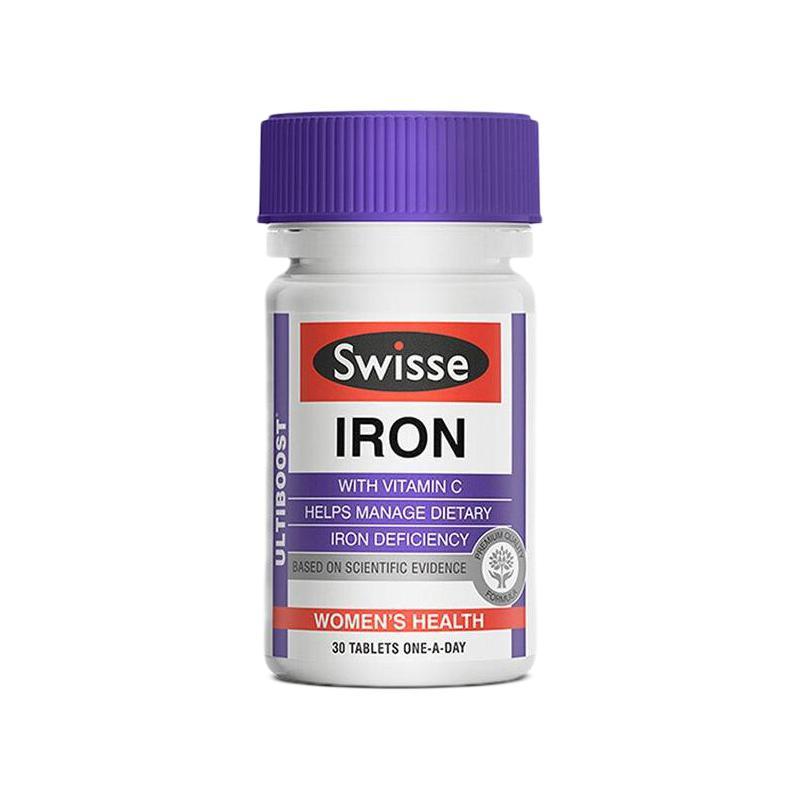 Swisse 斯維詩(shī) Ultiboost 補(bǔ)鐵片 30粒保健產(chǎn)品包裝創(chuàng)意設(shè)計(jì)欣賞(圖1)