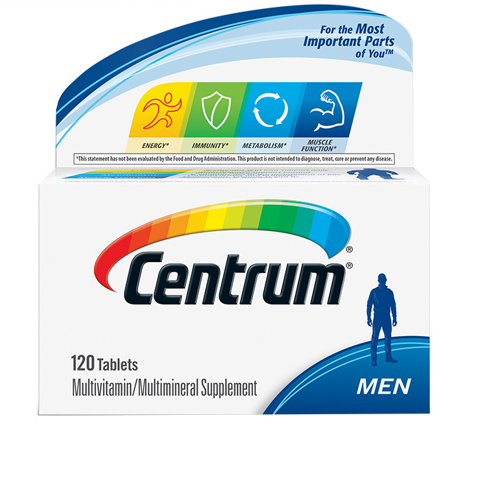 Centrum 善存 男士復合維生素 120粒保健產品包裝創(chuàng)意設計欣賞(圖5)