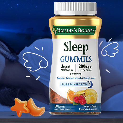 NATURES BOUNTY 自然之寶 褪黑素軟糖 60粒保健產(chǎn)品包裝創(chuàng)意設(shè)計(jì)欣賞(圖3)