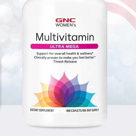 GNC 健安喜 女性維生素礦物質復合緩釋片 180片保健產品包裝創(chuàng)意設計欣賞(圖5)