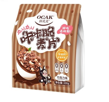 袋裝兒童麥片包裝設(shè)計作品欣賞(圖1)