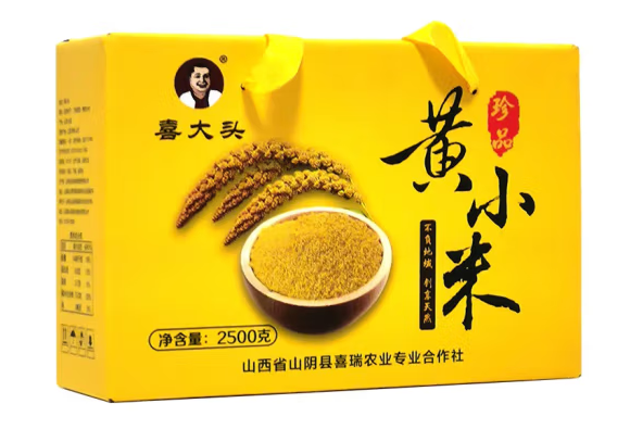 禮盒裝黃小米包裝設(shè)計怎么做好賣貨(圖1)