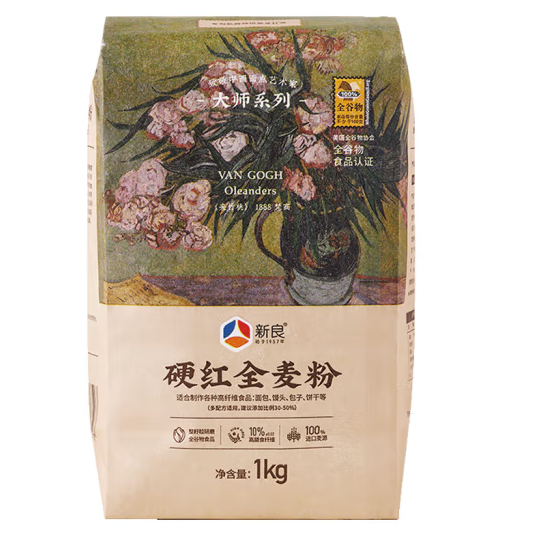 全麥粉紙袋包裝設計怎么做有吸引力(圖1)