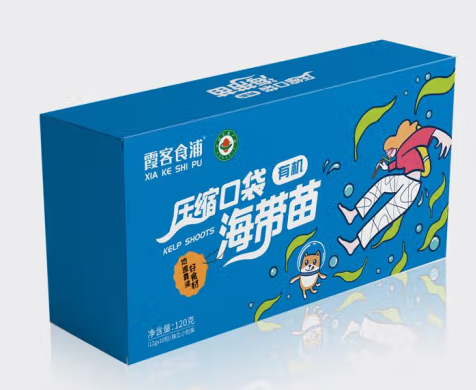 有機海帶苗的包裝盒設(shè)計作品欣賞(圖1)