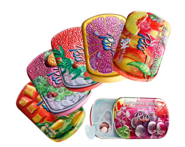 水果味薄荷糖外包裝盒設(shè)計作品欣賞(圖1) 水果味薄荷糖外包裝盒設(shè)計作品欣賞(圖1)