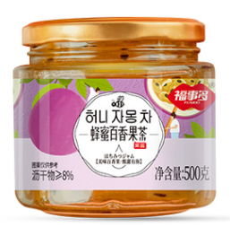 蜂蜜百香果茶包裝瓶設計欣賞(圖1)