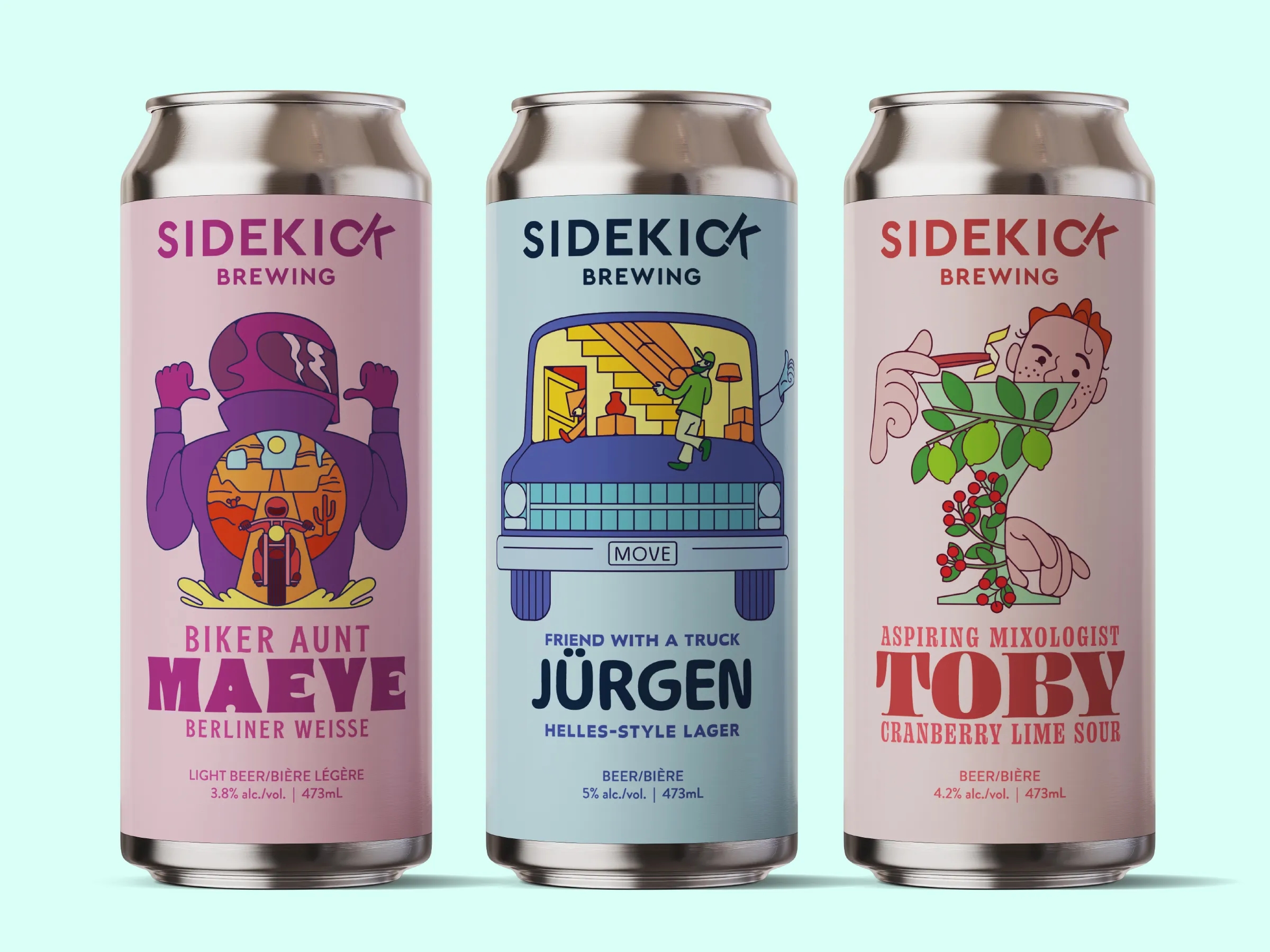 有趣的灌裝啤酒包裝設(shè)計欣賞(圖1)