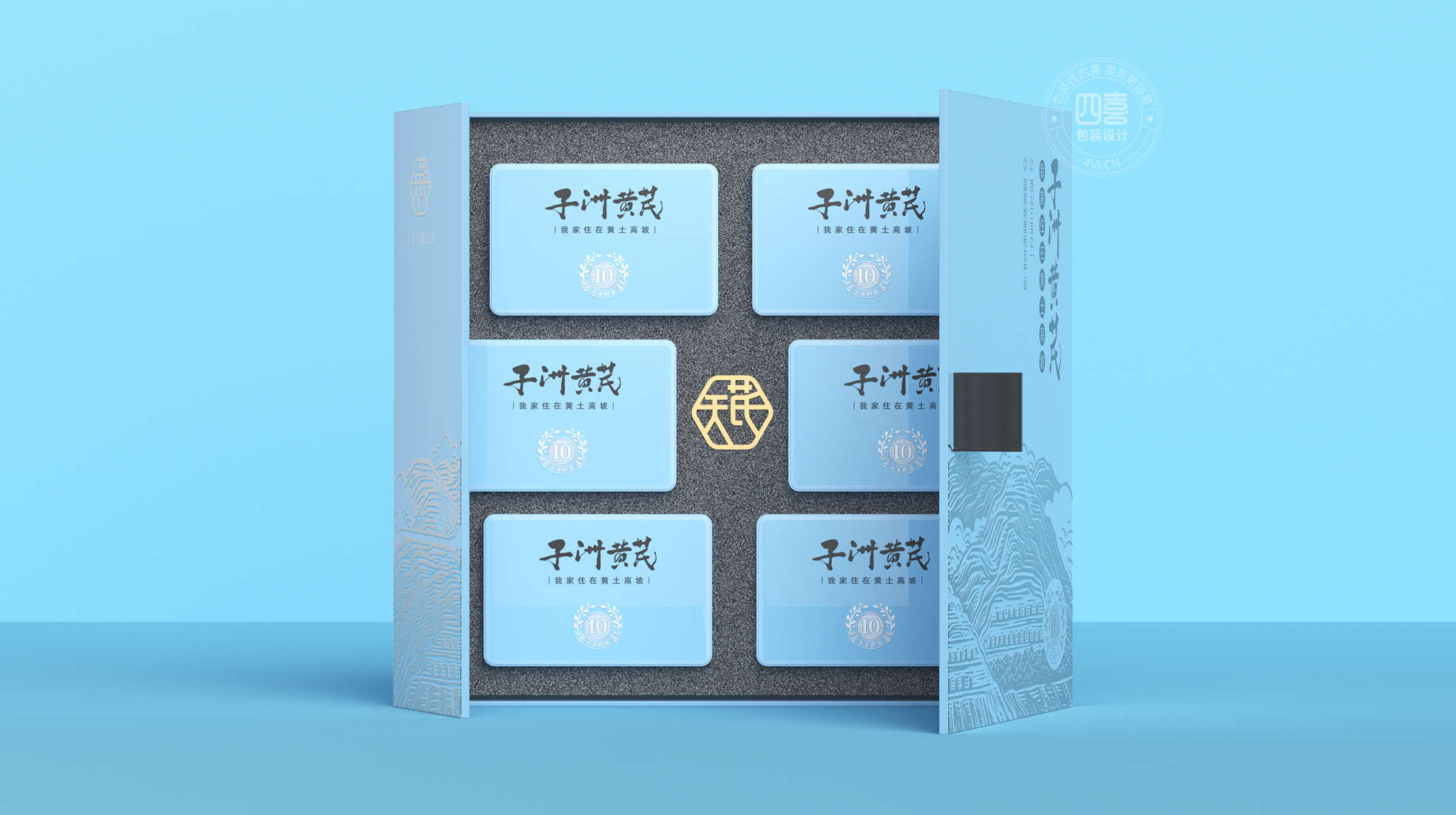 黃芪禮盒包裝設(shè)計(jì)作品欣賞(圖1)