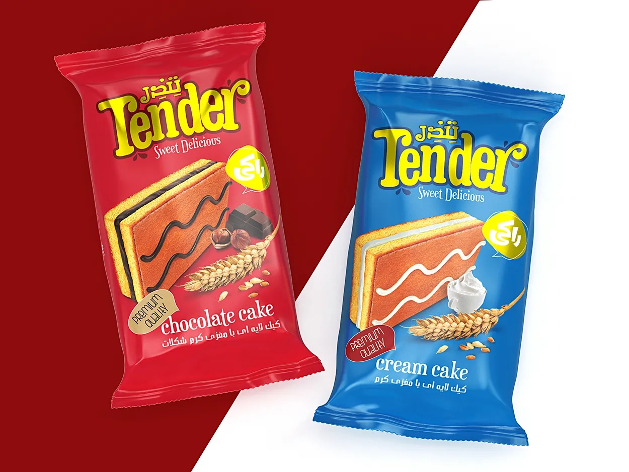 巧克力夾心蛋糕包裝袋設(shè)計(jì)欣賞(圖1)