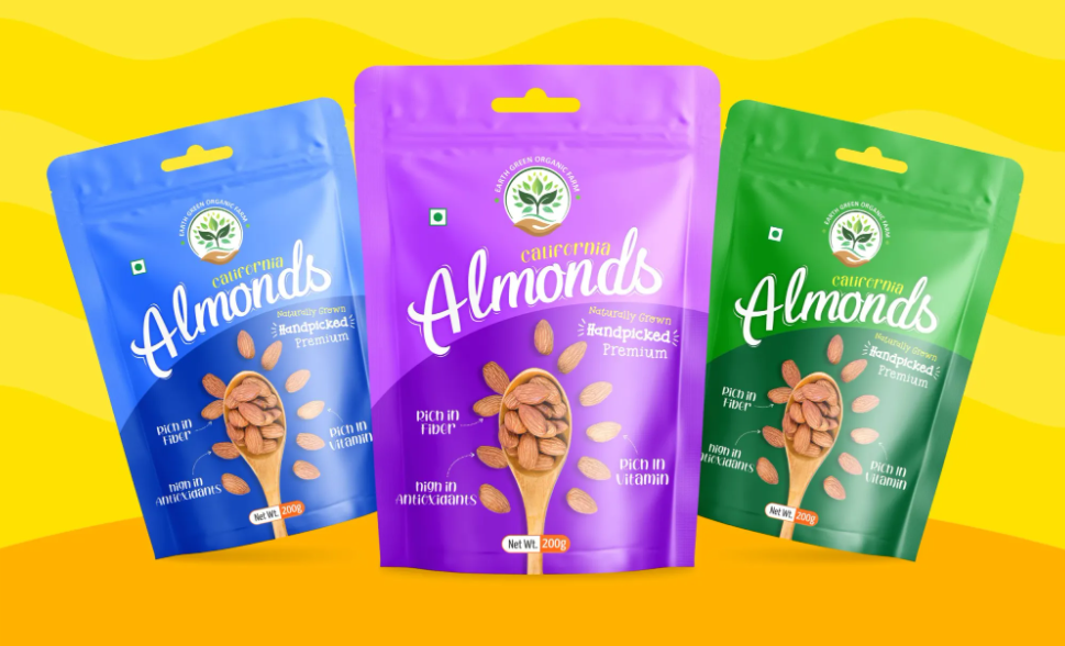 杏仁干果包裝袋如何設(shè)計(圖1)