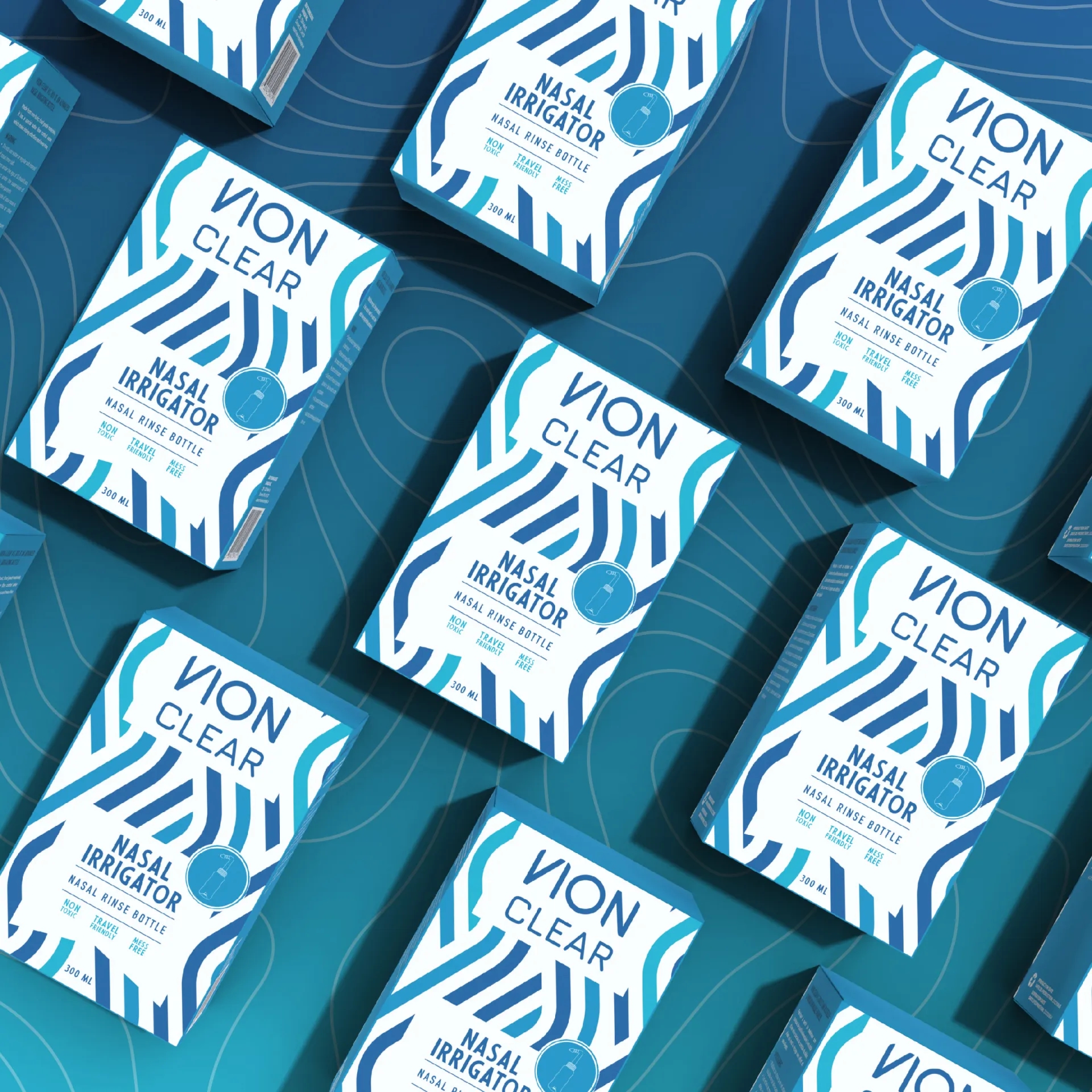 鼻孔沖洗器包裝盒設(shè)計作品欣賞(圖1)