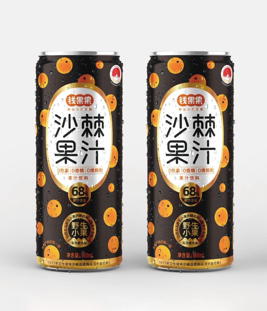 錢(qián)果果野生小果沙棘品牌包裝策劃設(shè)計(jì)(圖1)