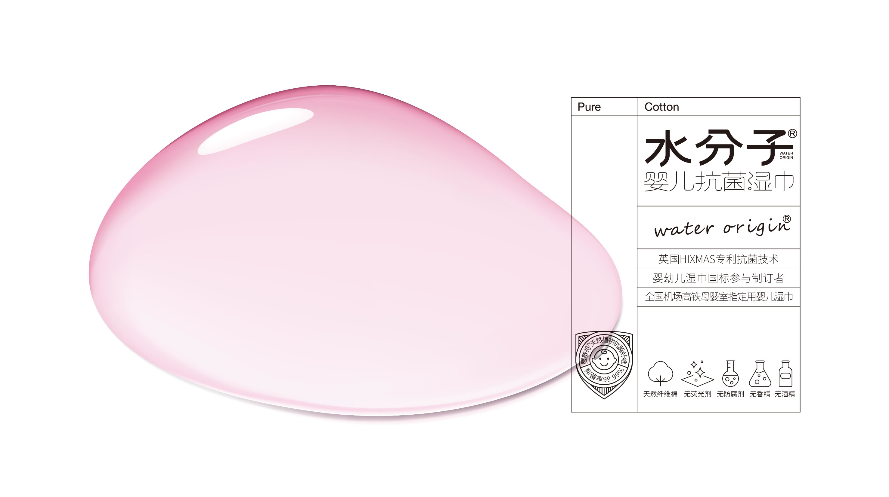 水分子濕巾洗臉巾包裝設(shè)計(圖2) 水分子濕巾洗臉巾包裝設(shè)計(圖2)