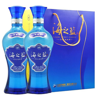 創(chuàng)意酒包裝設(shè)計(jì)洋河海之藍(lán)藍(lán)色經(jīng)典綿柔型白酒瓶整箱裝產(chǎn)品包裝設(shè)計(jì)欣賞(圖3)