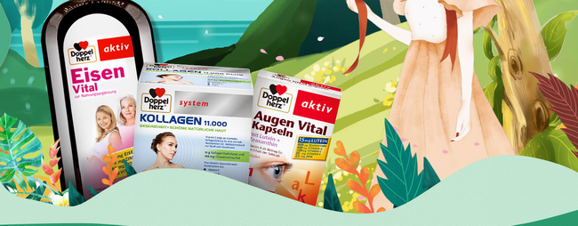 德國雙心Doppelherz品牌logo與食品包裝設(shè)計欣賞(圖3)