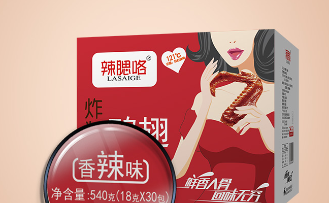 辣腮咯 辣腮咯品牌logo與食品包裝設(shè)計(jì)欣賞(圖3)