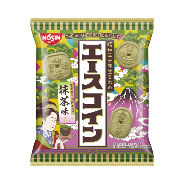 食品包裝設(shè)計(jì)欣賞王牌硬幣抹茶味日清思科包裝設(shè)計(jì)欣賞(圖1)