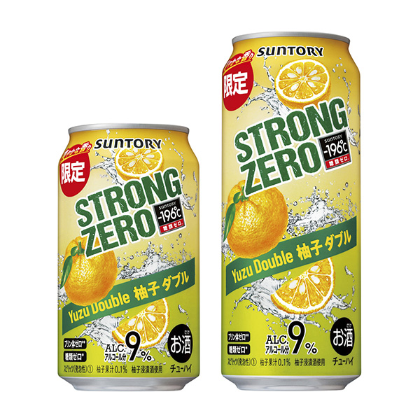 ℃斯特朗零柚子雙三得利酒類包裝設(shè)計(jì)(圖1)