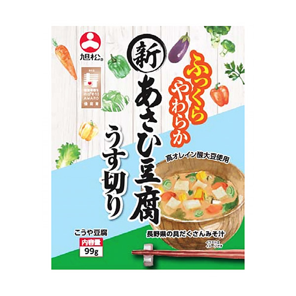 新朝日豆腐薄片旭松包裝設計(圖1)