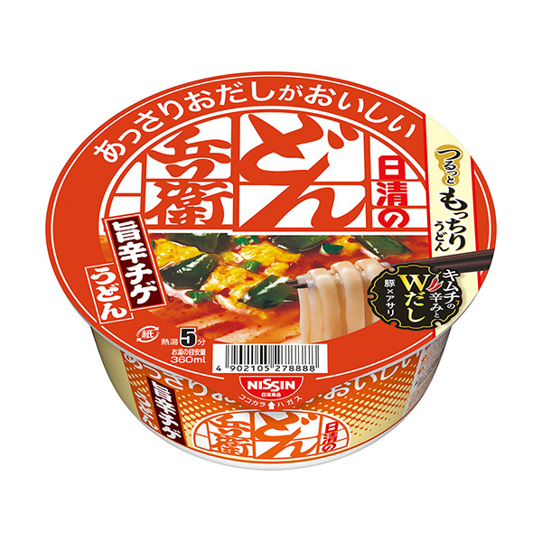 甲午清淡美味的烏冬面兵衛(wèi)辣味烏冬面日清食品包裝設(shè)計(jì)欣賞(圖1)