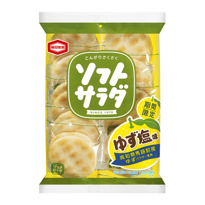 軟沙拉柚子咸味龜田制果點(diǎn)心包裝設(shè)計(jì)(圖1)